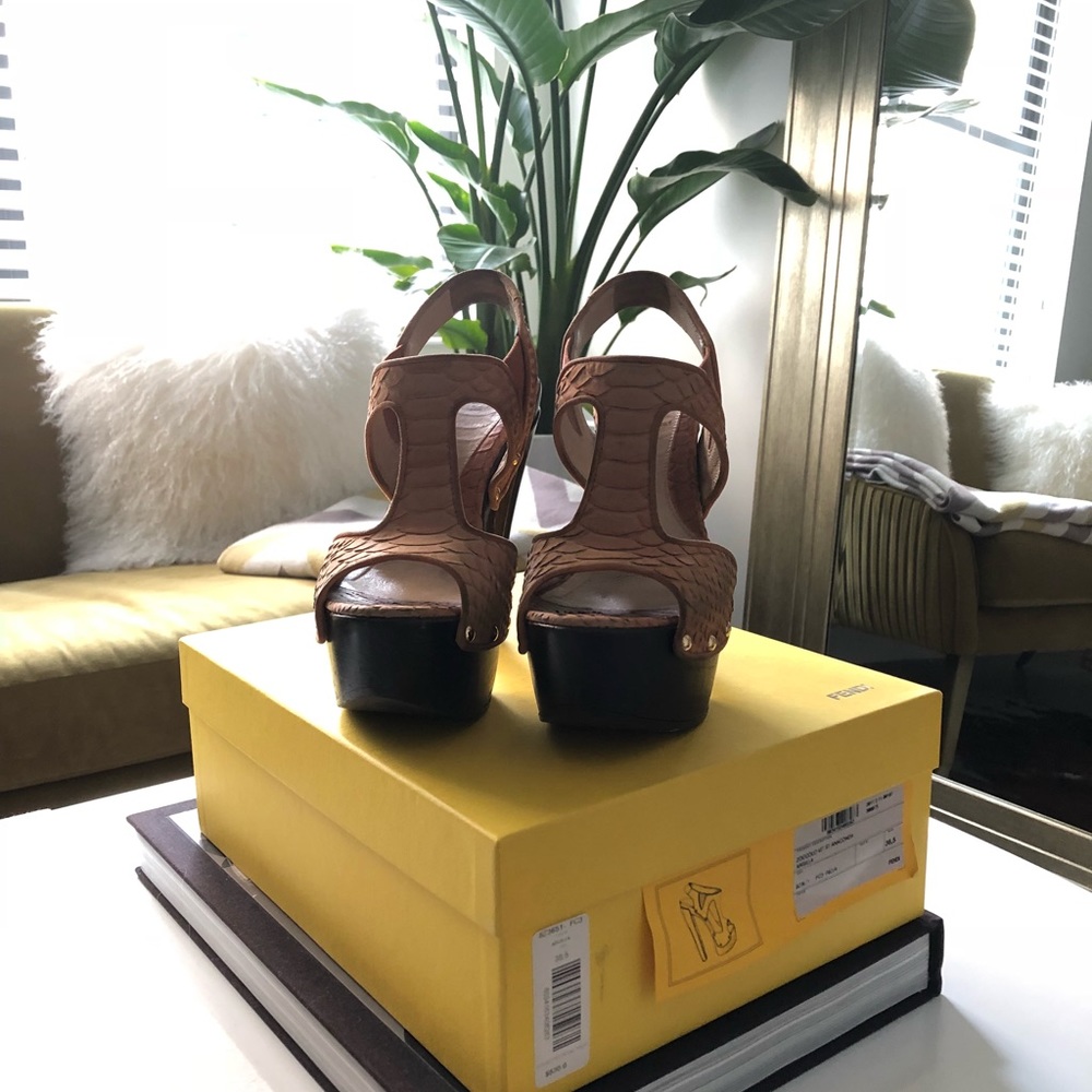 Fendi Anaconda Platform Shoes